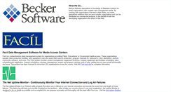 Desktop Screenshot of beckersoftware.com