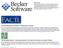 Tablet Screenshot of beckersoftware.com